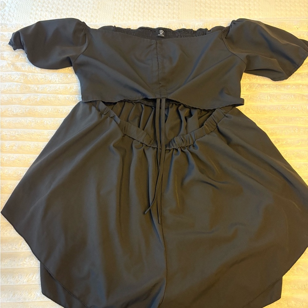 SHEIN Black Elastic Waist Pants